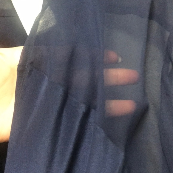 Gorgeous navy silk and lace Prabal Gurung blouse - Picture 3 of 8